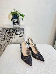 Dior Roses High Heels In Black 2/6.5/10cm - 1