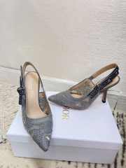 Dior Macramé High Heels In Gray 2/6.5/10cm  - 5