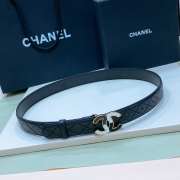 Chanel copper buckle belt in black width 3cm - 1