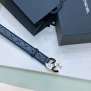 Chanel copper buckle belt in black width 3cm - 2