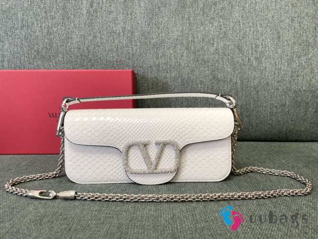 Valentino Garavani Miniloc In White 27x13x6cm - 1