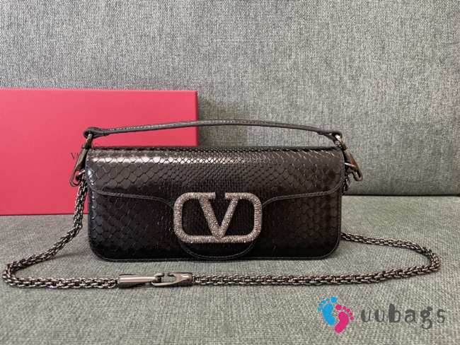 Valentino Garavani Miniloc In Black 27x13x6cm - 1