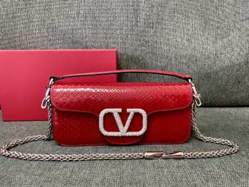 Valentino Garavani Miniloc In Red 27x13x6cm