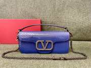 Valentino Garavani Miniloc In Blue 27x13x6cm - 1