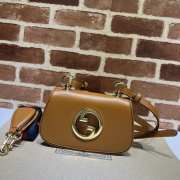 Gucci Blondie Medium Shoulder Bag In Brown 22x13x5.5cm - 1