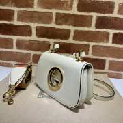 Gucci Blondie Medium Shoulder Bag In White 22x13x5.5cm - 6