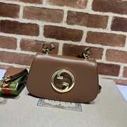 Gucci Blondie Medium Shoulder Bag In Dark Brown 22x13x5.5cm - 1