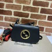 Gucci Blondie Medium Shoulder Bag In Black 22x13x5.5cm - 1