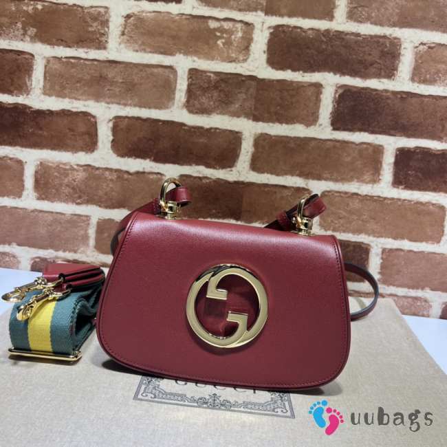 Gucci Blondie Medium Shoulder Bag In Red 22x13x5.5cm - 1