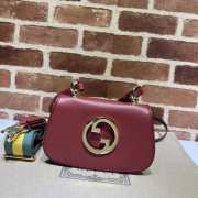 Gucci Blondie Medium Shoulder Bag In Red 22x13x5.5cm - 1