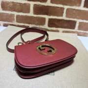 Gucci Blondie Medium Shoulder Bag In Red 22x13x5.5cm - 5