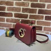 Gucci Blondie Medium Shoulder Bag In Red 22x13x5.5cm - 4