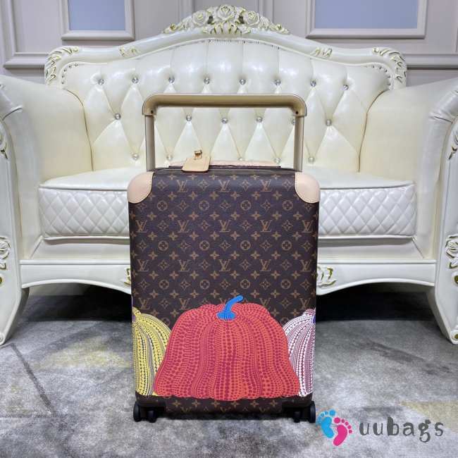 LV Monogram Comics Red Luggage 38x55x21cm - 1