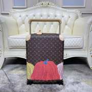 LV Monogram Comics Red Luggage 38x55x21cm - 1