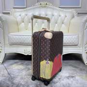 LV Monogram Comics Red Luggage 38x55x21cm - 2