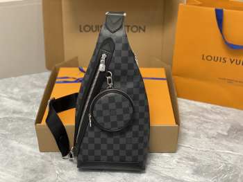 Louis Vuitton M30936 Sac Sling Duo In Black 20x42x6cm