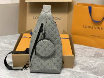 Louis Vuitton M21890 Sac Sling Duo In Gray 20x42x6cm