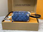 LV Mini Soft Trunk Handbag In Blue 18.5x13x8cm - 6