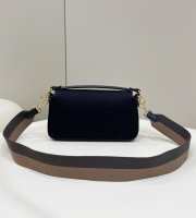 Fendi Baguette Black 0159A 27×6×14cm - 5