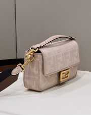 Fendi Baguette Beige 0159A 27×6×14cm - 4