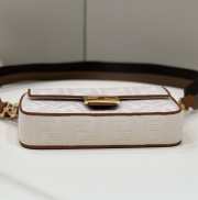 Fendi Baguette White 0159A 27×6×14cm - 5