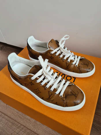 Louis Vuitton Brown Monogram Canvas Low Top Sneakers