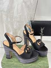 Gucci high heeled sandal in black 12cm - 1