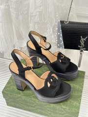 Gucci high heeled sandal in black 12cm - 6