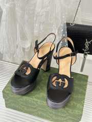 Gucci high heeled sandal in black 12cm - 2