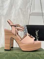 Gucci high heeled sandal in beige 12cm - 6