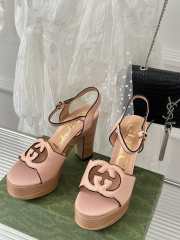 Gucci high heeled sandal in beige 12cm - 5