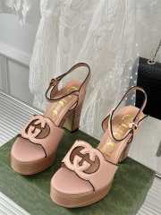 Gucci high heeled sandal in beige 12cm - 4