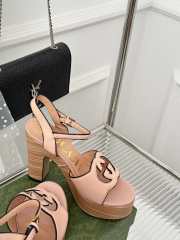 Gucci high heeled sandal in beige 12cm - 3