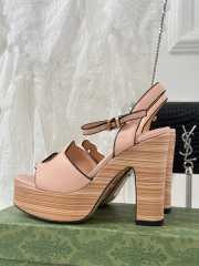 Gucci high heeled sandal in beige 12cm - 2