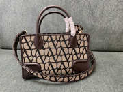 Valentino Garavani Le Quatrieme Toile In Dark Brown 28x19x12cm - 1