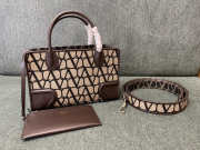 Valentino Garavani Le Quatrieme Toile In Dark Brown 28x19x12cm - 2