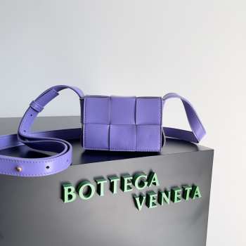 Bottega Veneta Mini Cassette Bag In Purple 12x8x4cm