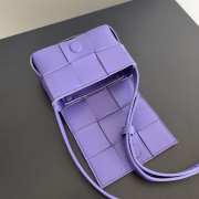 Bottega Veneta Mini Cassette Bag In Purple 12x8x4cm - 6