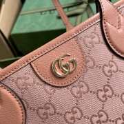 Gucci Ophidia GG Shoulder Bag In Pink 17.5x13x6cm - 4