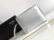 Celine folded cube in silver 20x15x13cm - 4