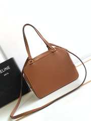 Celine folded cube in brown 20x15x13cm - 5