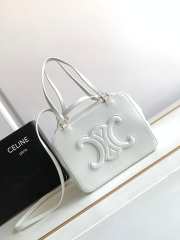 Celine folded cube in white 20x15x13cm - 1