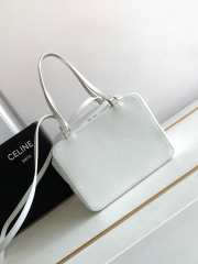 Celine folded cube in white 20x15x13cm - 5