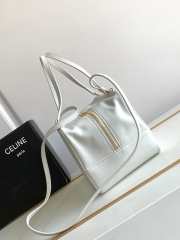 Celine folded cube in white 20x15x13cm - 3