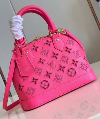 Louis Vuitton M91606 Alma BB In Pink 23.5x17.5x11.5cm