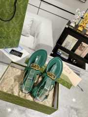 Gucci slipper in green - 5