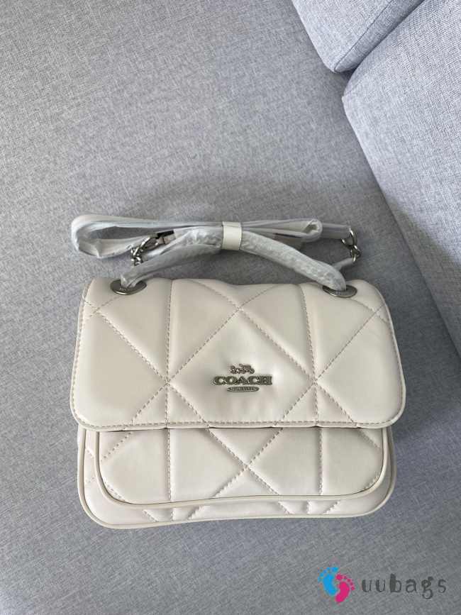 Coach Klare with silver buckle in white 25x17x8.5cm - 1