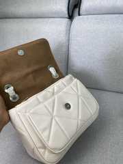 Coach Klare with silver buckle in white 25x17x8.5cm - 3