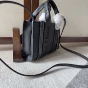 Chloe Woody full leather mini bag in black 20x14x6cm - 4