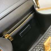 Valentino tote bag with golden buckle in black 22x17x9cm - 2